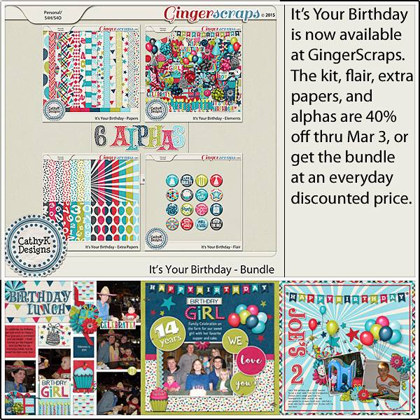 Bundle: https://store.gingerscraps.net/It-s-Your-Birthday-Bundle.html Kit: https://store.gingerscraps.net/It-s-Your-Birthday-Kit.html Flair: https://store.gingerscraps.net/It-s-Your-Birthday-Flair.html Extra Papers: https://store.gingerscraps.net/It-s-Your-Birthday-Extra-Papers.html Alphas: https://store.gingerscraps.net/It-s-Your-Birthday-Alphas.html