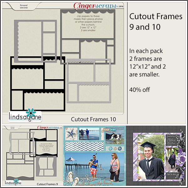 Cutout Frames 09: https://store.gingerscraps.net/Cutout-Frames-9-by-Lindsay-Jane.html Cutout Frames 10: https://store.gingerscraps.net/Cutout-Frames-10-by-Lindsay-Jane.html