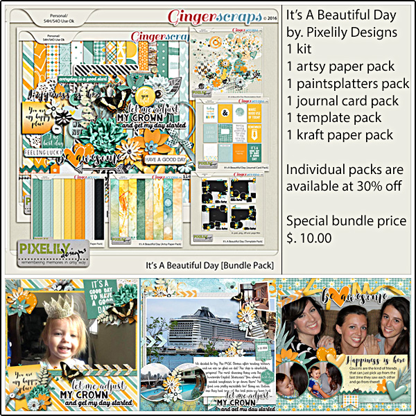 Bundle : https://store.gingerscraps.net/It-s-A-Beautiful-Day-Bundle-Pack.html Kit : https://store.gingerscraps.net/It-s-A-Beautiful-Day.html Element : https://store.gingerscraps.net/It-s-A-Beautiful-Day-Element-Pack.html Paper : https://store.gingerscraps.net/It-s-A-Beautiful-Day-Paper-Pack.html Journal Card : https://store.gingerscraps.net/It-s-A-Beautiful-Day-Journal-Card-Pack.html Paintsplatters : https://store.gingerscraps.net/It-s-A-Beautiful-Day-Paintsplatters-Pack.html Template : https://store.gingerscraps.net/It-s-A-Beautiful-Day-Template-Pack.html Artsy Paper Pack : https://store.gingerscraps.net/It-s-A-Beautiful-Day-Artsy-Paper-Pack.html Kraft Paper Pack : https://store.gingerscraps.net/It-s-A-Beautiful-Day-Kraft-Paper-Pack.html