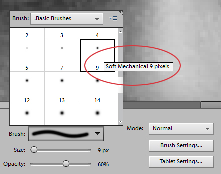 photoshop soft mechanical brush