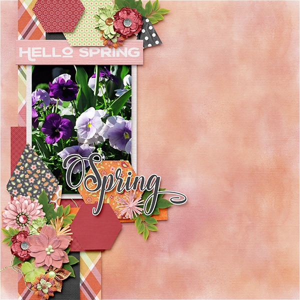 Template: Miss Fish Templates - Funky 2
Kit: GingerBread Ladies - Let Spring Begin